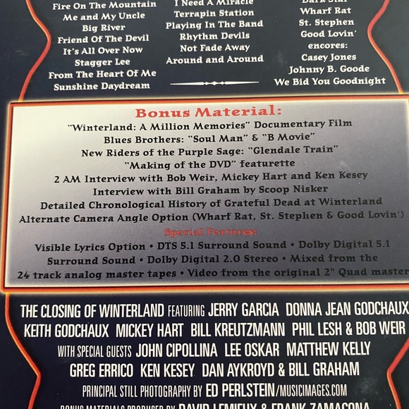 Grateful Dead DVD 2 disc special - Picture 8 of 8